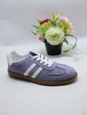Buty sportowe damskie na płaskim (36-41) D333-E BLUE/WH