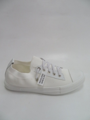 Tenisówki damskie na płaskim (36-41) 2407-8 WHITE