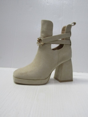 Botki damskie na obcasie (36-41) RQ463 BEIGE