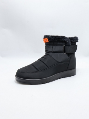 Botki damskie ocieplane na płaskim (37-42) LE9013 BLACK