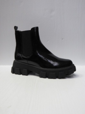Botki damskie ocieplane na płaskim (36-41) K983 BLACK
