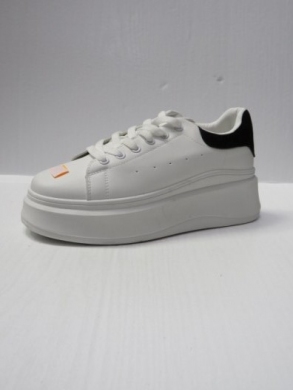 Buty sportowe damskie na płaskim (36-41) LA252 WHITE