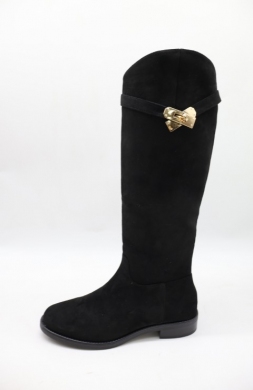 Kozaki damskie na płaskim (36-41) 69001 BLACK