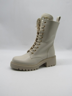 Botki damskie ocieplane na obcasie (36-41) 5817 BEIGE