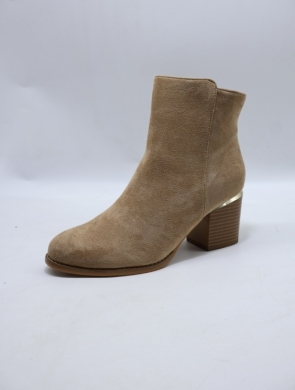 Botki damskie ocieplane na obcasie (36-41) BM65 KHAKI