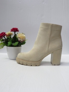 Botki damskie ocieplane na obcasie (36-41) BM73 BEIGE