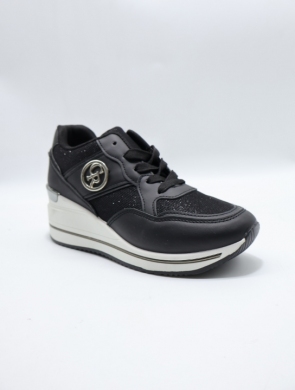 Buty sportowe damskie na koturnie (36-41) VG153 NERO