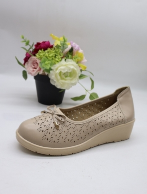 Półbuty damskie na koturnie (39-43) DX8118 BEIGE