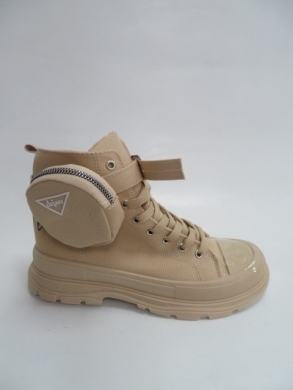 Trampki damskie na koturnie (36-41) AB885 KHAKI