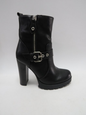 Botki damskie ocieplane na obcasie (36-41) Z1127 BLACK