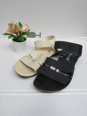 Sandały damskie na płaskim (36-41) 308 BL/WH/BE