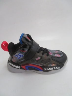 Buty sportowe dziewczęce (32-37) L354 BLACK/GREY