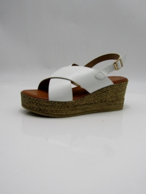 Sandały damskie na koturnie (36-41) 4020 WHITE