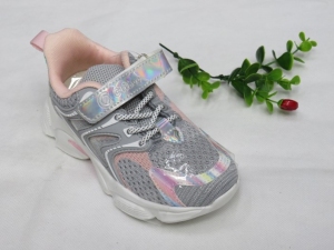 Buty sportowe dziewczęce (27-31) L315A GREY/PINK