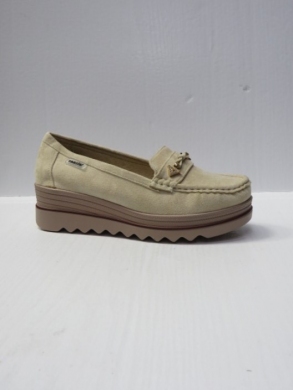 Mokasyny damskie na koturnie (36-41) GS66 BEIGE