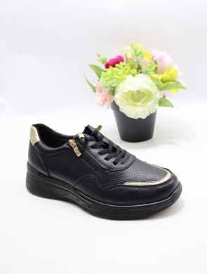Buty sportowe damskie na płaskim (36-41) BK-616 BLACK