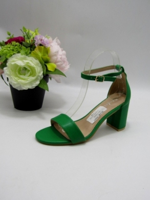 Sandały damskie na obcasie (36-41) R152 GREEN