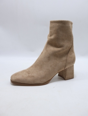 Botki damskie na obcasie (36-41) 9272-GA KHAKI