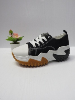 Trampki damskie na koturnie (36-41) 8939 BLACK