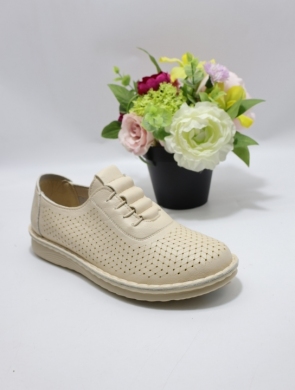 Półbuty damskie na płaskim (36-41) 60813-2 BEIGE