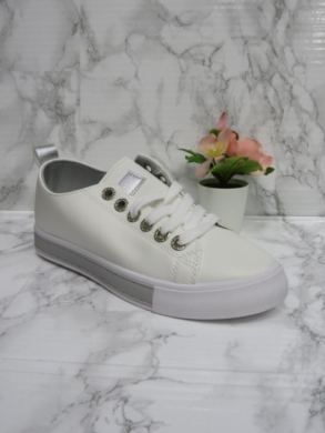 Buty sportowe damskie na płaskim (36-41) BK57 SILVER