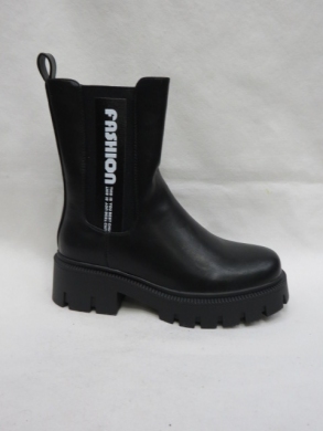 Botki damskie ocieplane na płaskim (36-41) XPL-02 BLACK