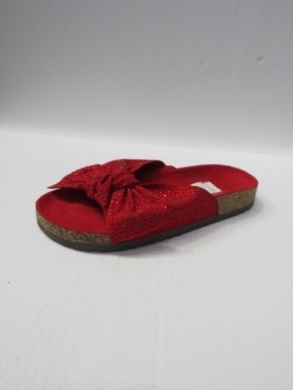 Klapki damskie na płaskim (36-41) FRS-55 RED