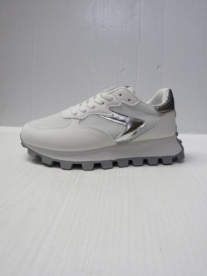 Buty sportowe damskie na płaskim (36-41) C2146 WHITE