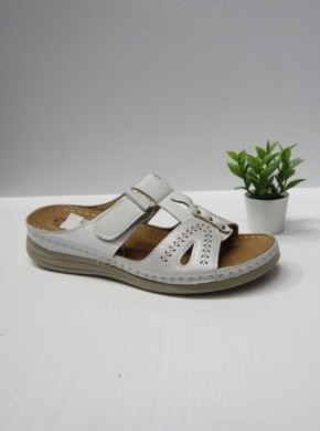 Klapki damskie na koturnie (36-42) CC2226 WHITE