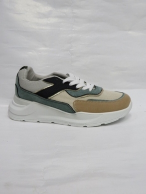 Buty sportowe damskie na płaskim (36-41) QS-48 GREEN