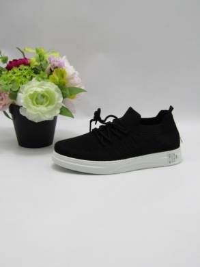 Buty sportowe damskie na płaskim (37-41) 2847 BLACK