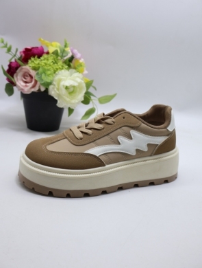Buty sportowe damskie na płaskim (36-41) 25802 KHAKI
