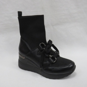 Botki damskie jesienne na koturnie (36-41) H0267 BLACK