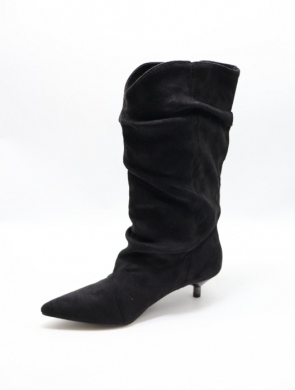 Kozaki damskie na szpilce (36-41) 68360 BLACK