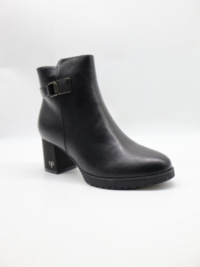 Botki damskie ocieplane na obcasie (36-41) H2449 BL