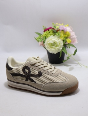 Buty sportowe damskie na płaskim (36-41) C3948 BEIGE