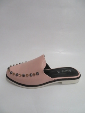 Klapki damskie na płaskim (36-41) W19-6557 PINK