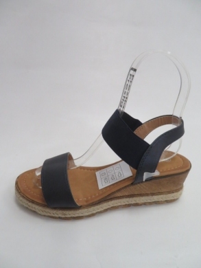 Sandały damskie na koturnie (36-41) 1539 BLUE