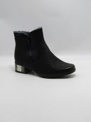 Botki damskie ocieplane na płaskim (39-43) 2039-1 BLACK