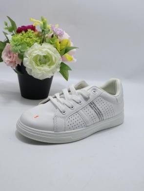 Buty sportowe damskie na płaskim (36-41) TQ2409 A.WHITE