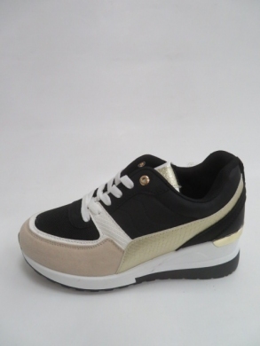 Sportowe Damskie na koturnie (36-41) J-54 BLACK