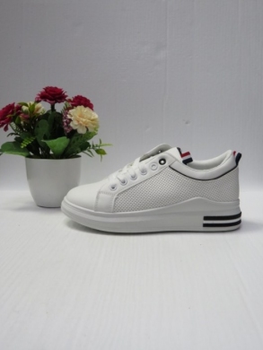 Buty sportowe damskie na płaskim (36-41) BO-167 WHITE/BLACK