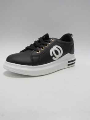 Buty sportowe damskie na płaskim (36-41) EV-48 BLACK