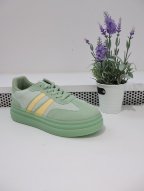 Buty sportowe damskie na płaskim (36-41) A021 GREEN