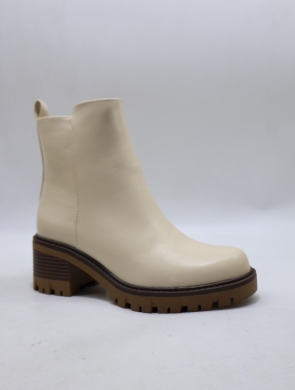 Botki damskie ocieplane na obcasie (36-41) WZ-72 BEIGE