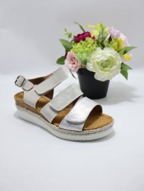Sandały damskie na koturnie (36-41) F6713 WHITE