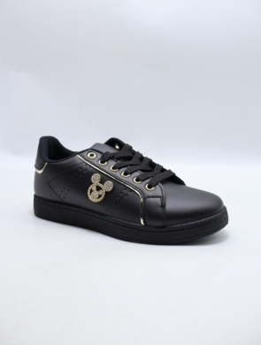 Buty sportowe damskie na płaskim (36-41) D246-216 BL/GOLD