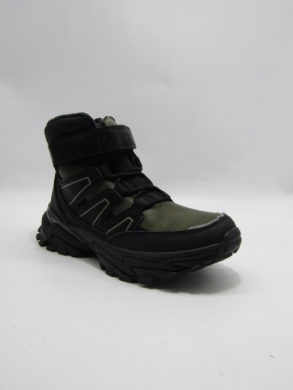 Botki chłopięce ocieplane (32-37) HC387 GREEN/BLACK