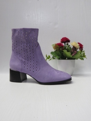 Botki damskie na obcasie (36-41) 7929 PURPLE