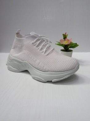 Buty sportowe damskie na płaskim (36-41) 9015 WHITE